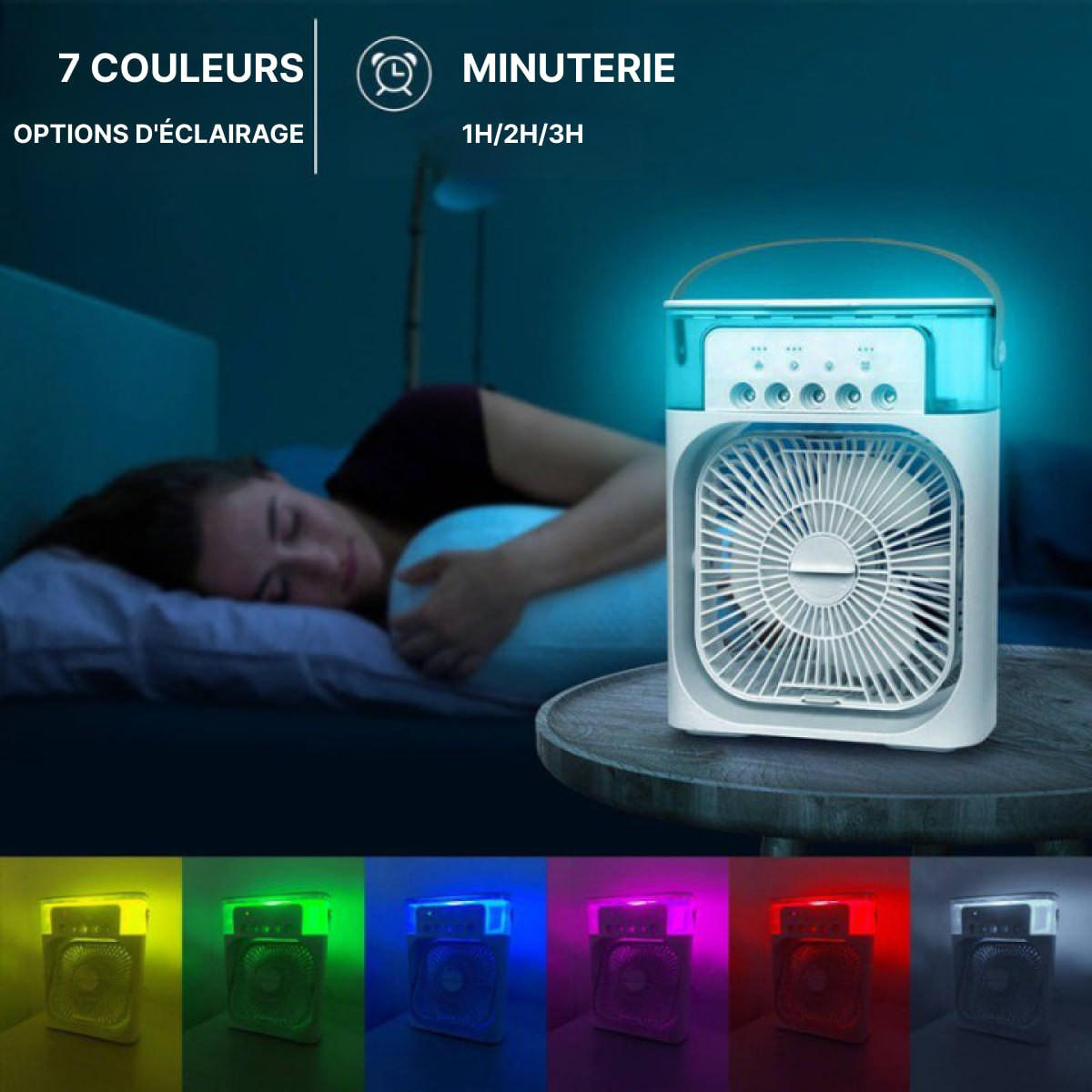 Ventilateur Brumisateur d'Air 3-en-1