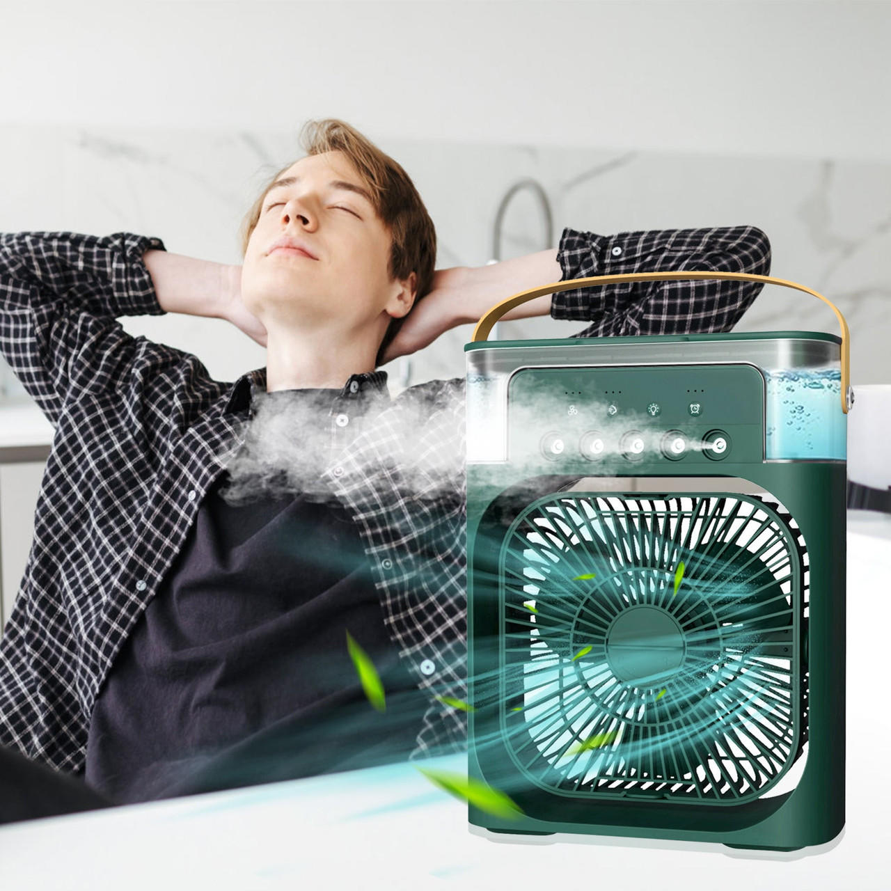 Ventilateur Brumisateur d'Air 3-en-1