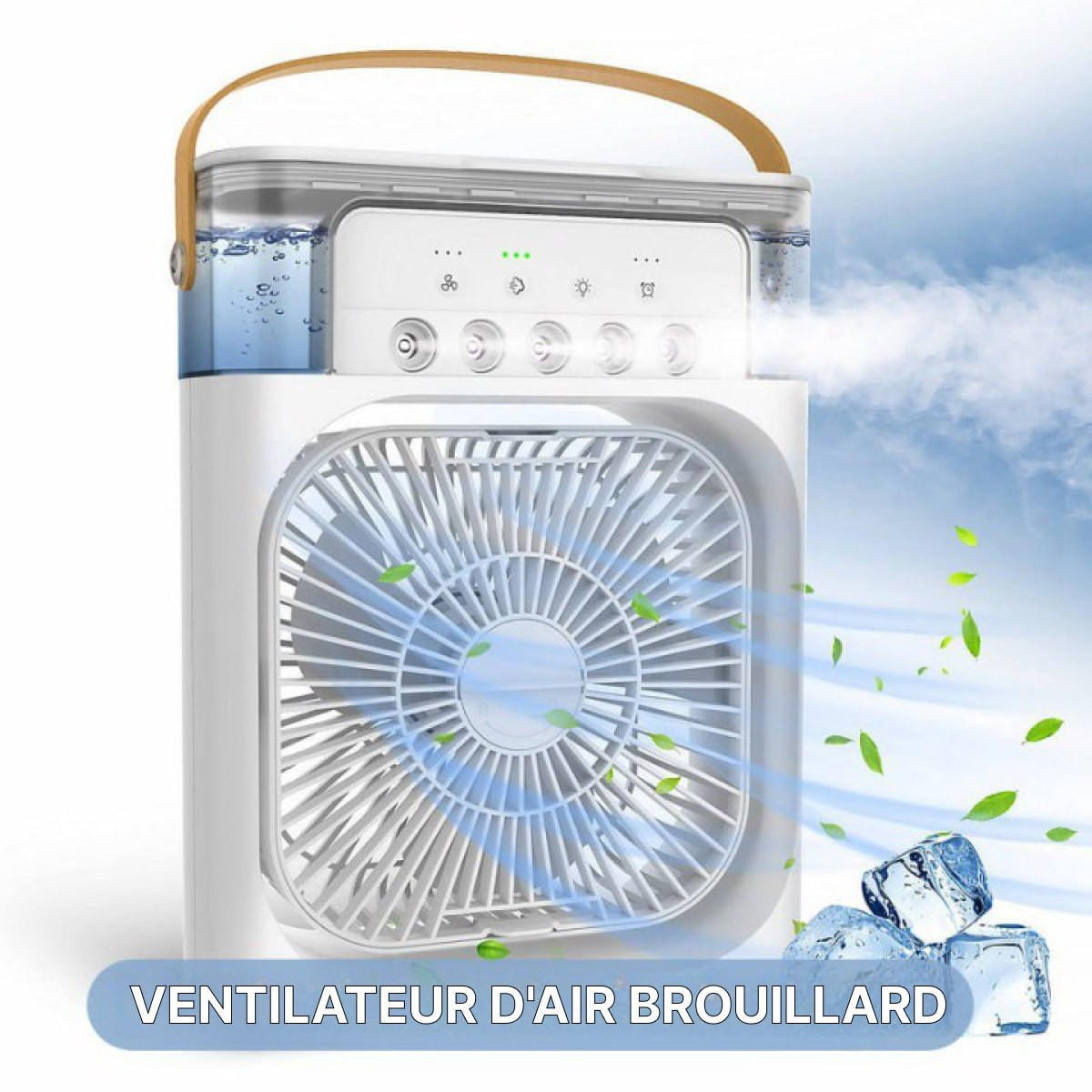 Ventilateur Brumisateur d'Air 3-en-1